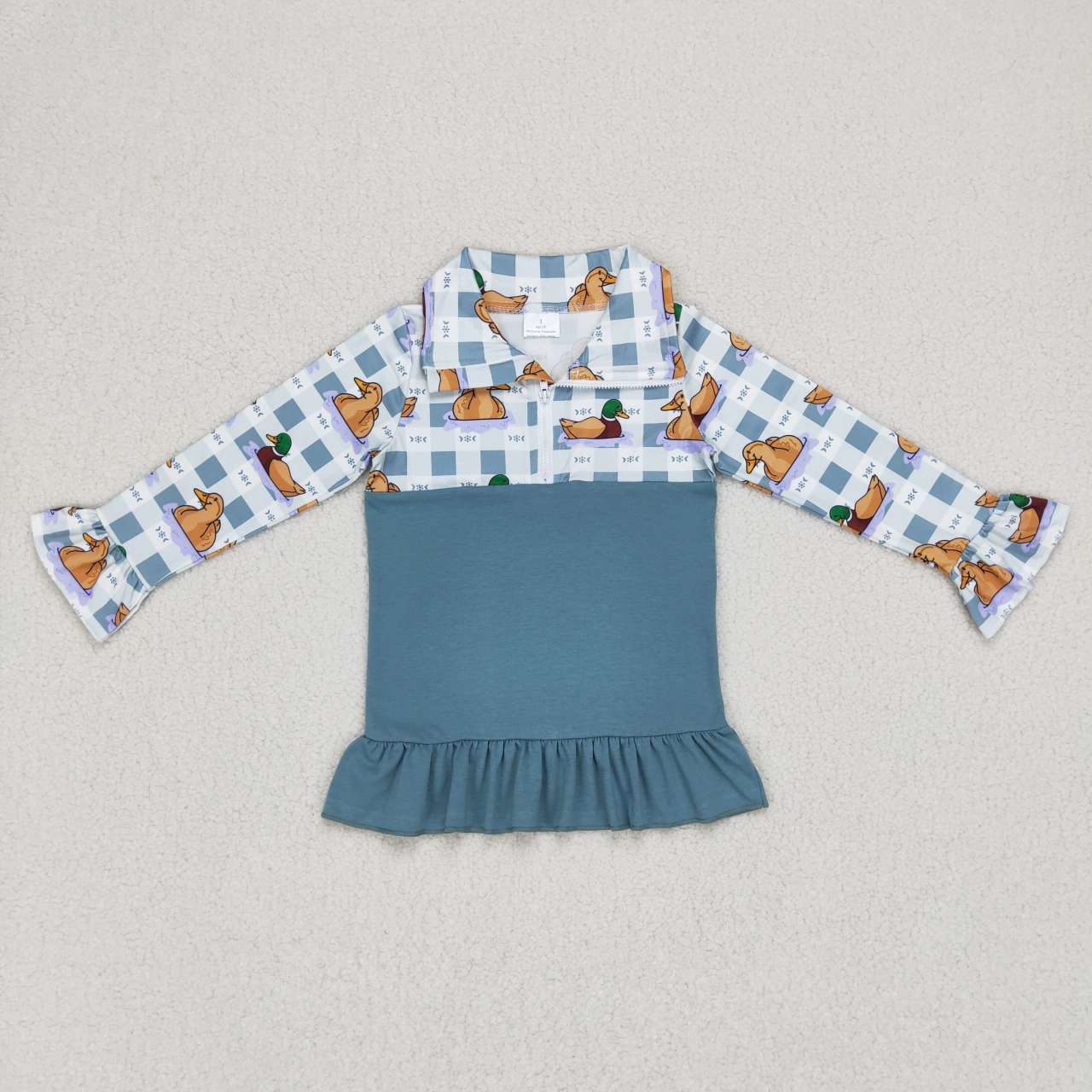 GT0308 Duck long sleeve girls top