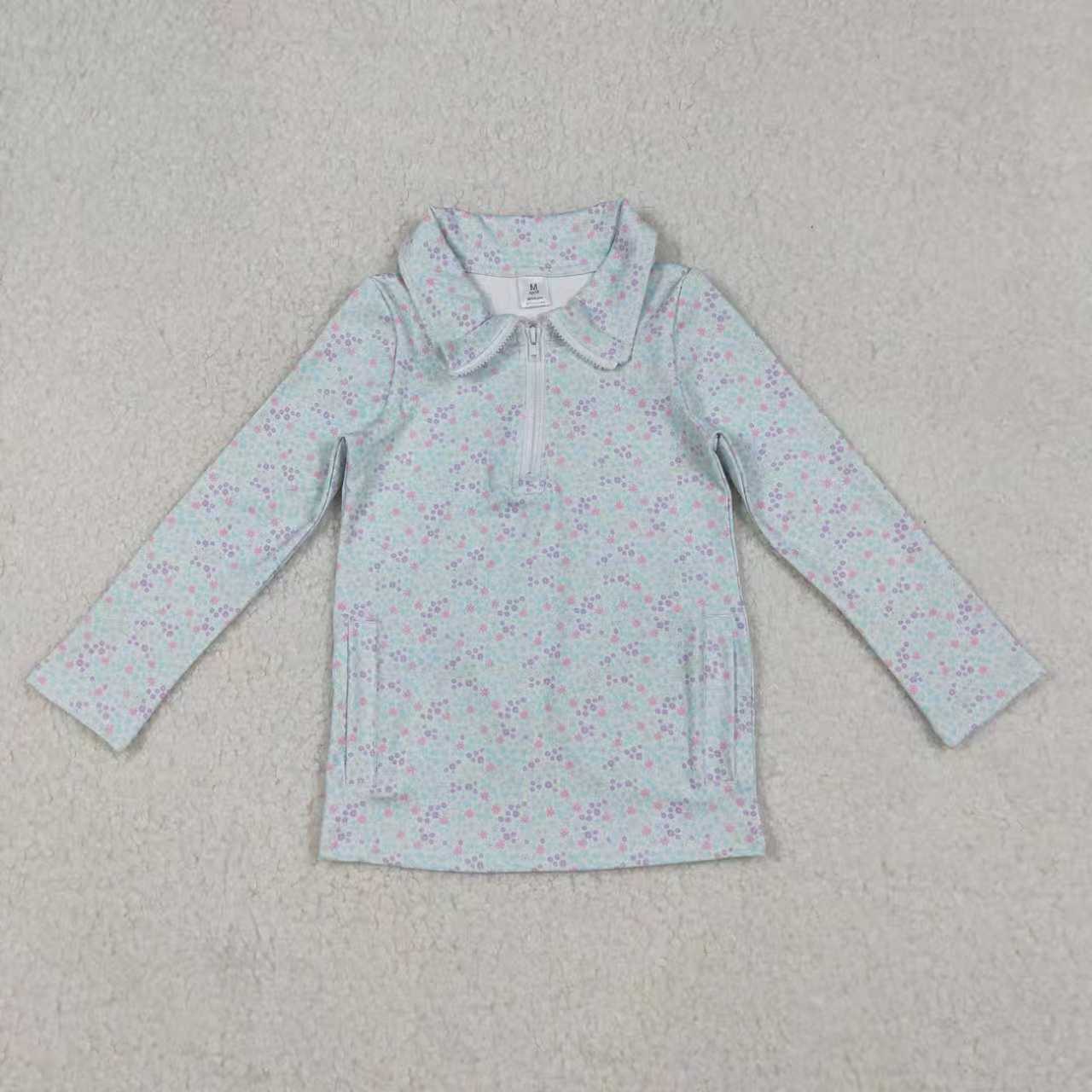 Yoga Blue Floral Set RTS Sibling Clothes