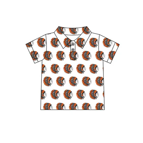 custom moq 3 football item white short sleeve boys top