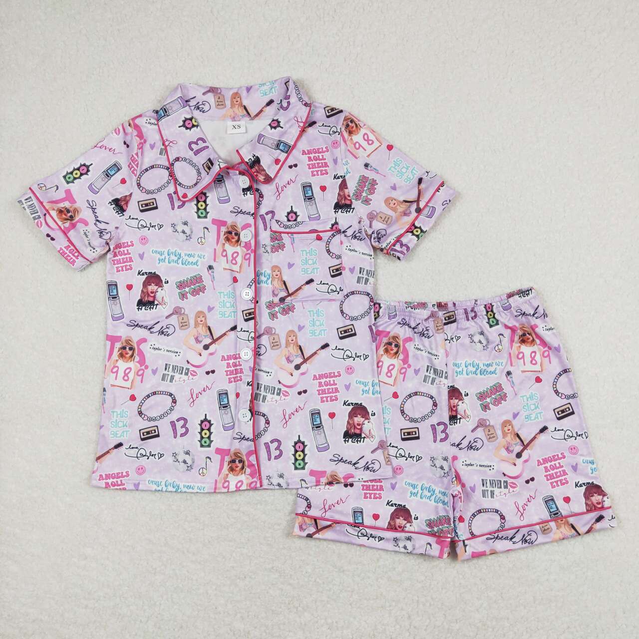 Taylor country singer purple pajamas sibling clothes
