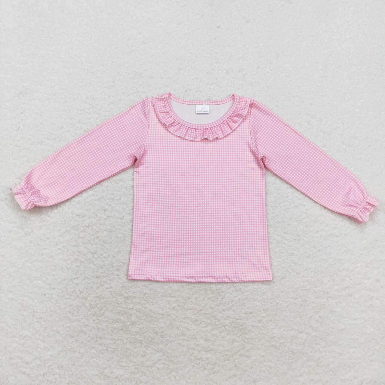 GT0641 pink long sleeve girls pullover top