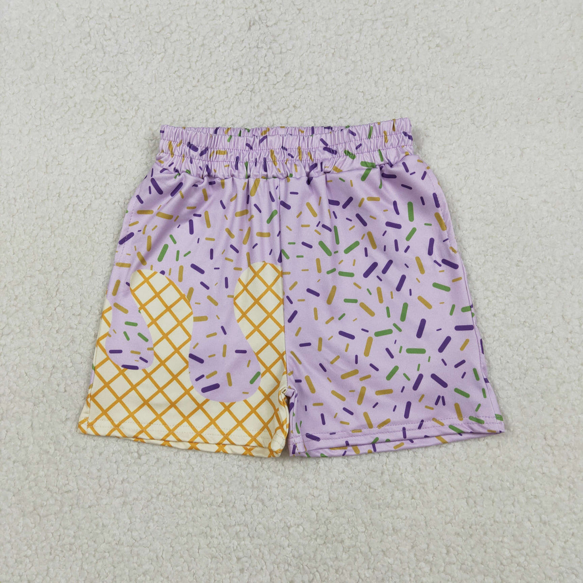SS0653 purple ice sprinkles boys shorts