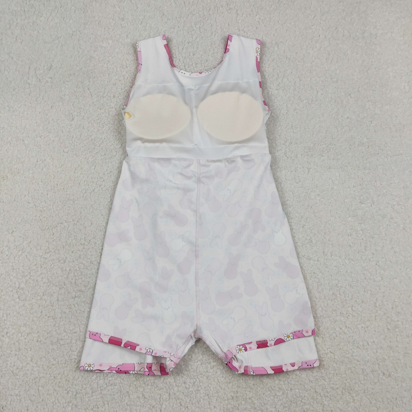 GSD3053 Easter Peep Hot Pink Sleeveless Skorts Girls Dress