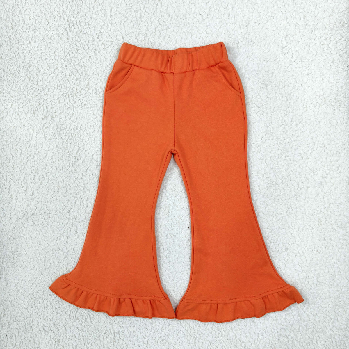 P1073 Orange Sweatshirt Girls Pants