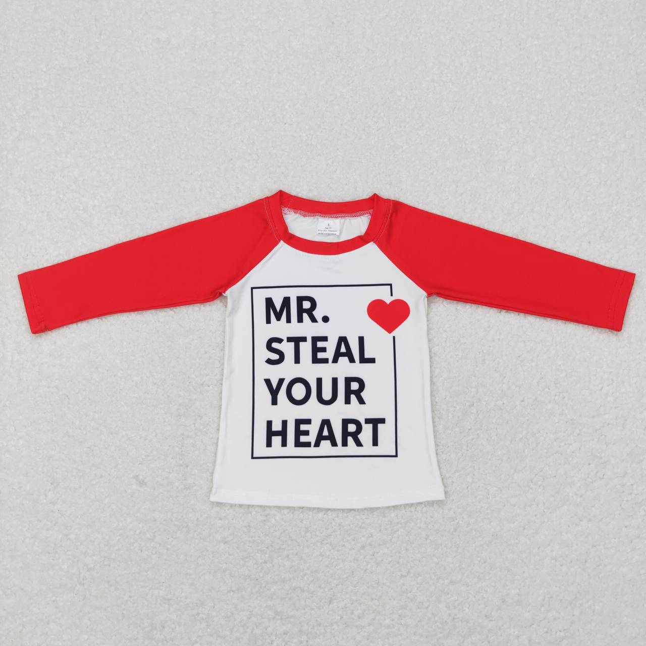 BT0441 My steal your heart long sleeve kids top