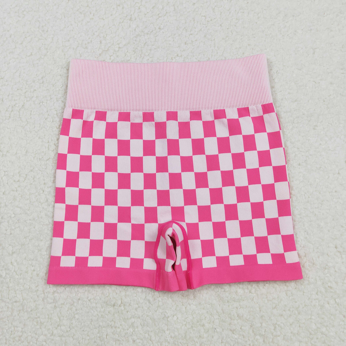 USA SHOP SS0645 hot pink checkered adult women shorts