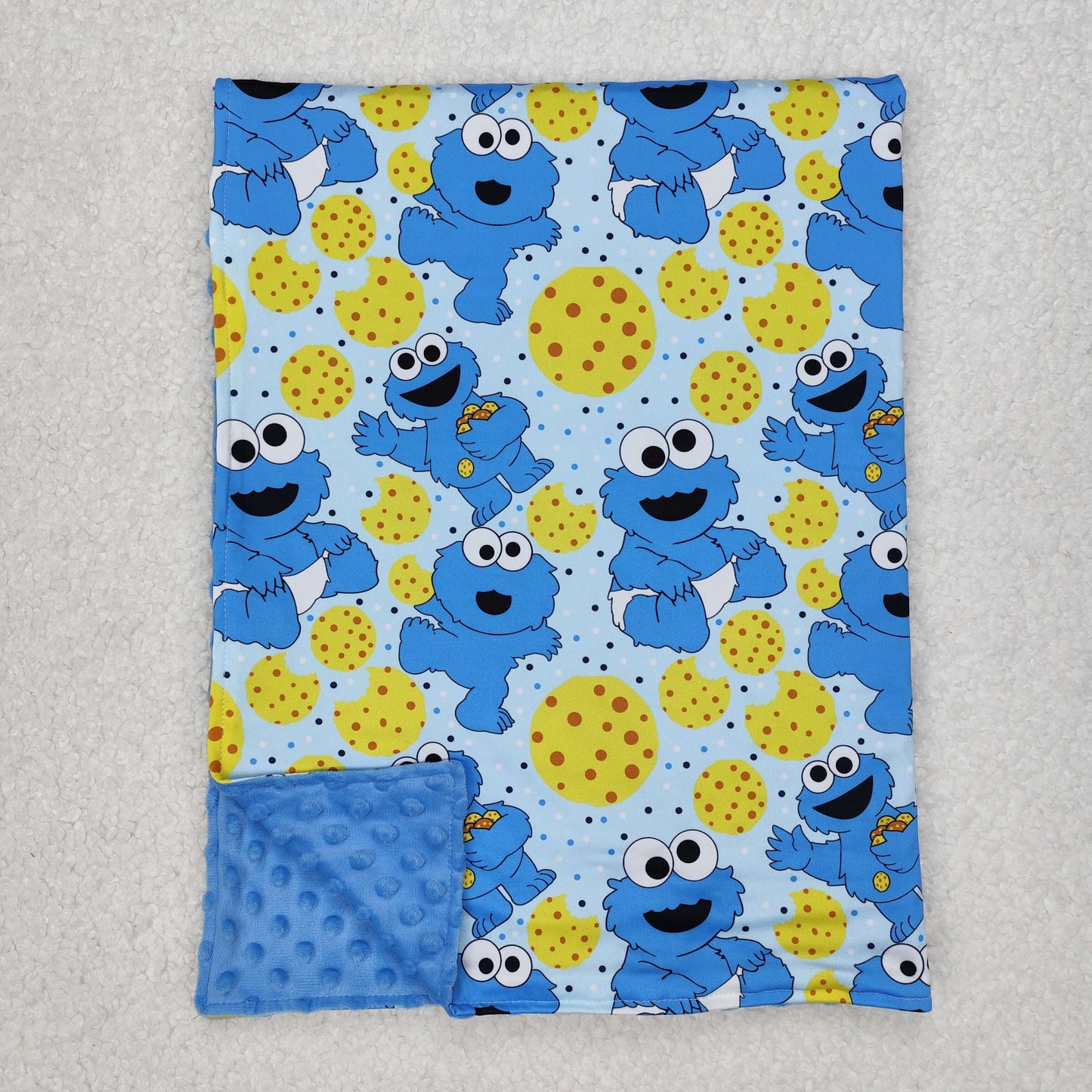 BL0195 baby blanket cartoon cookie blue blanket
