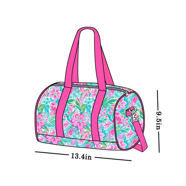 preorder BA0205 hot pink flowers bag