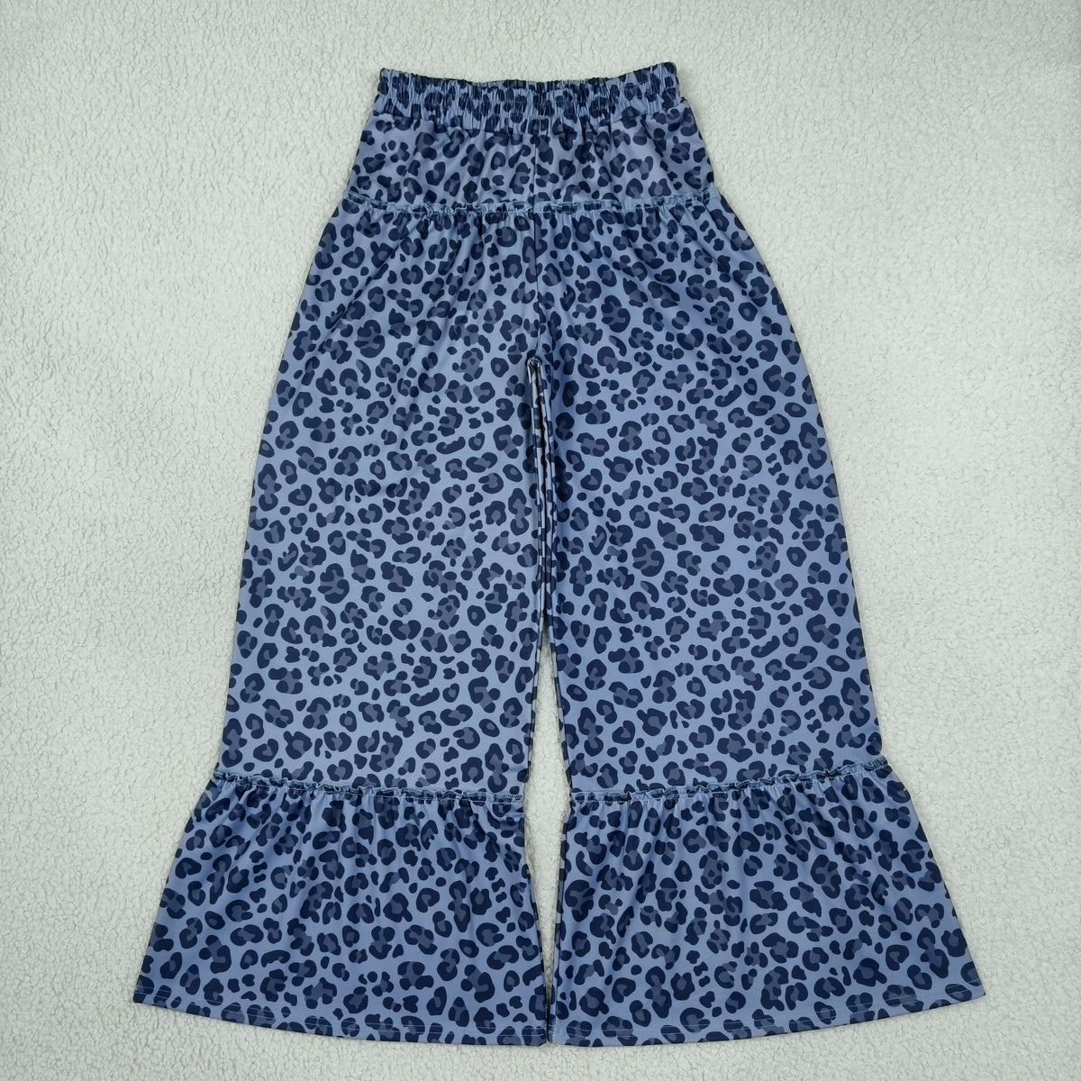 P1052 Grey Leopard Girls Pants
