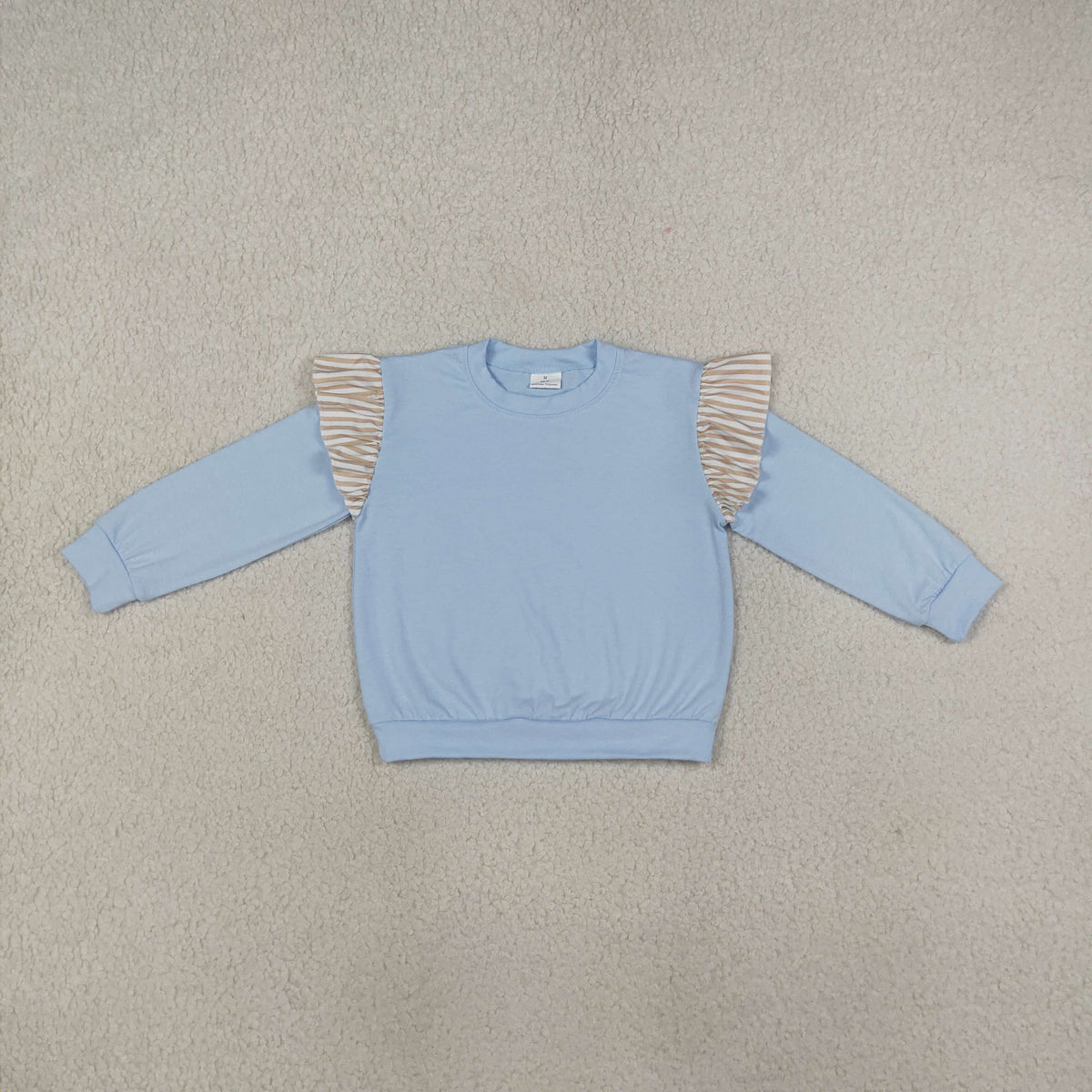 GT1843 Cotton Blue Long Sleeve Girls Top