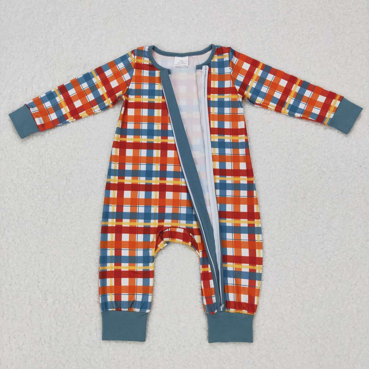 LR0622 Colorful striped long sleeve kids romper