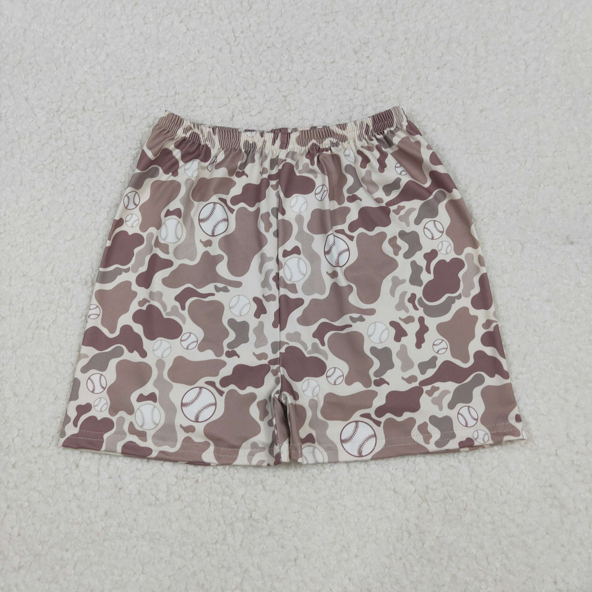 SS0654 hunting camo baseball khaki boys shorts