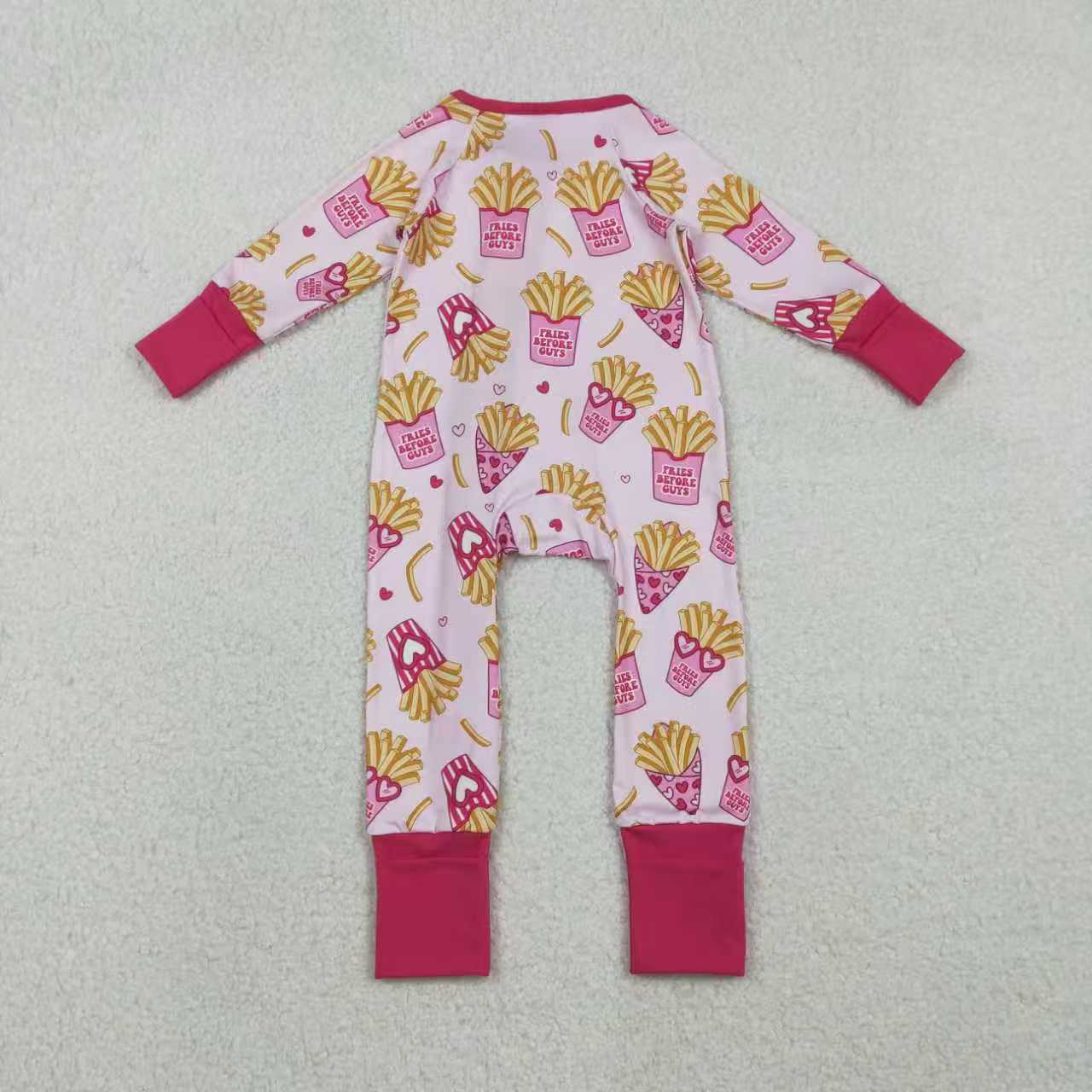 Valentine's Day Heart Chips Romper/Pajamas RTS Sibling Clothes
