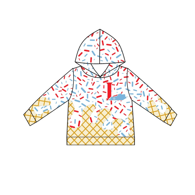 custom moq 3 football team ice hoodie long sleeve boys top