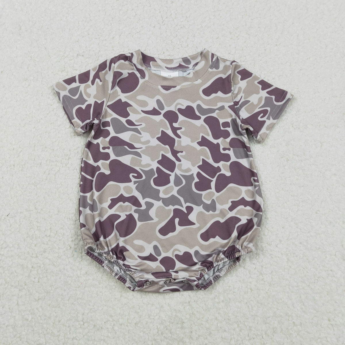 SR3448 Hunting Camo Short Sleeve Boys Romper