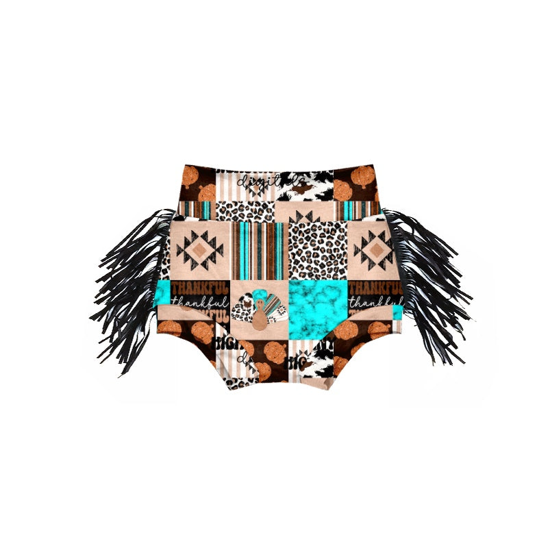 custom Western Aztec tassels bummies
