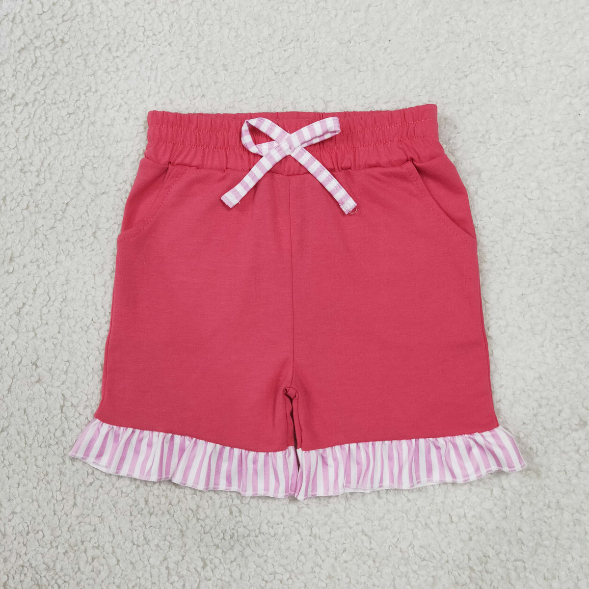 SS1001 Cotton Hot Pink Girls Shorts
