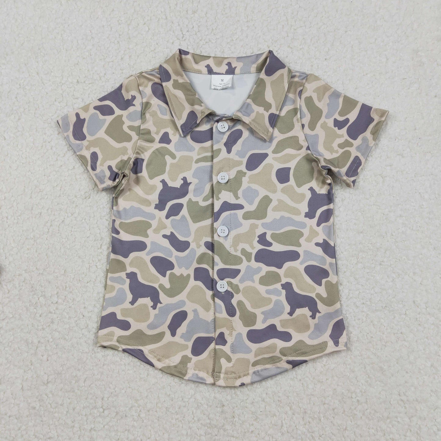 BT1563 Hunting Camo Boy Short Sleeve Boys Top