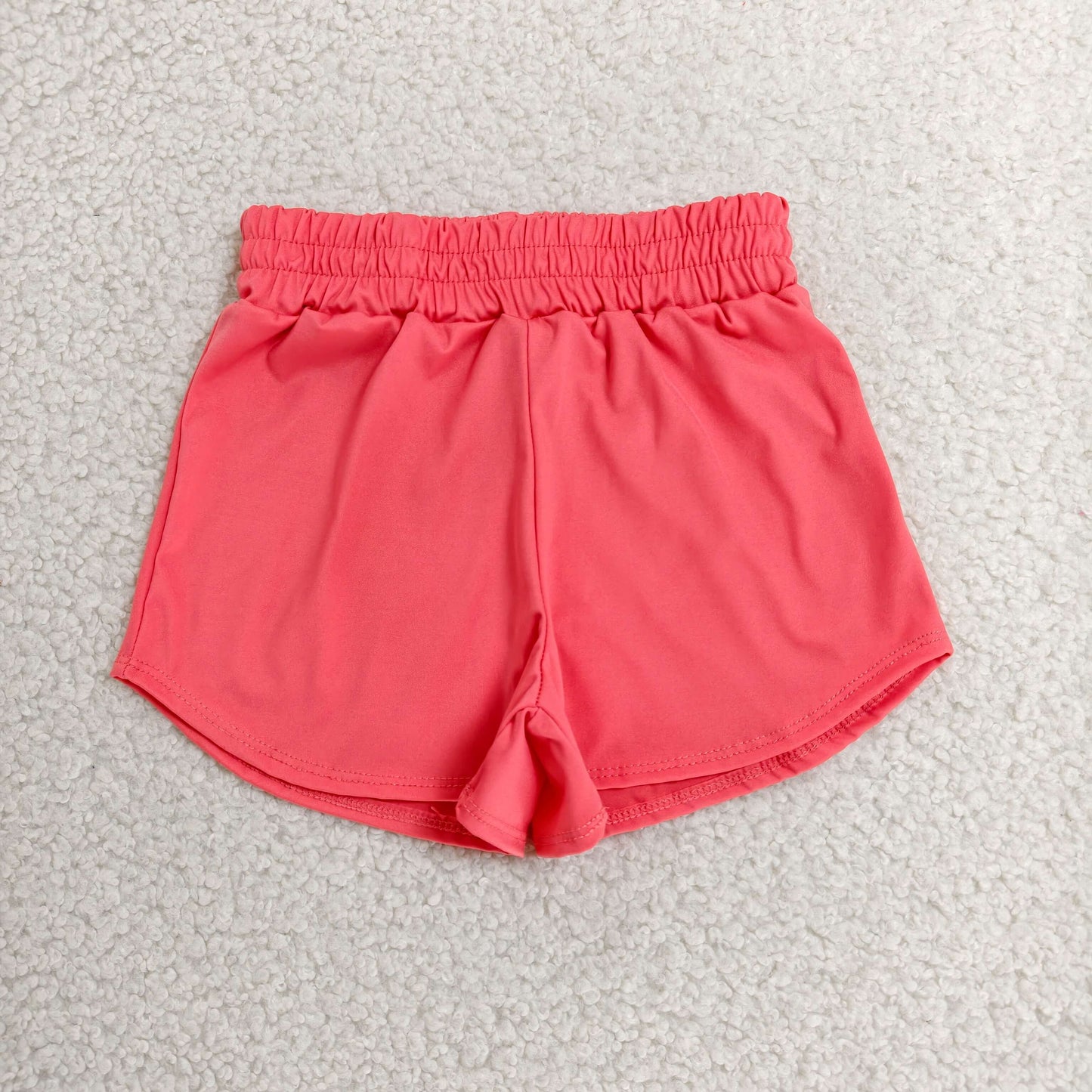 Yoga SS0908 Solid Color Pink Girls Shorts