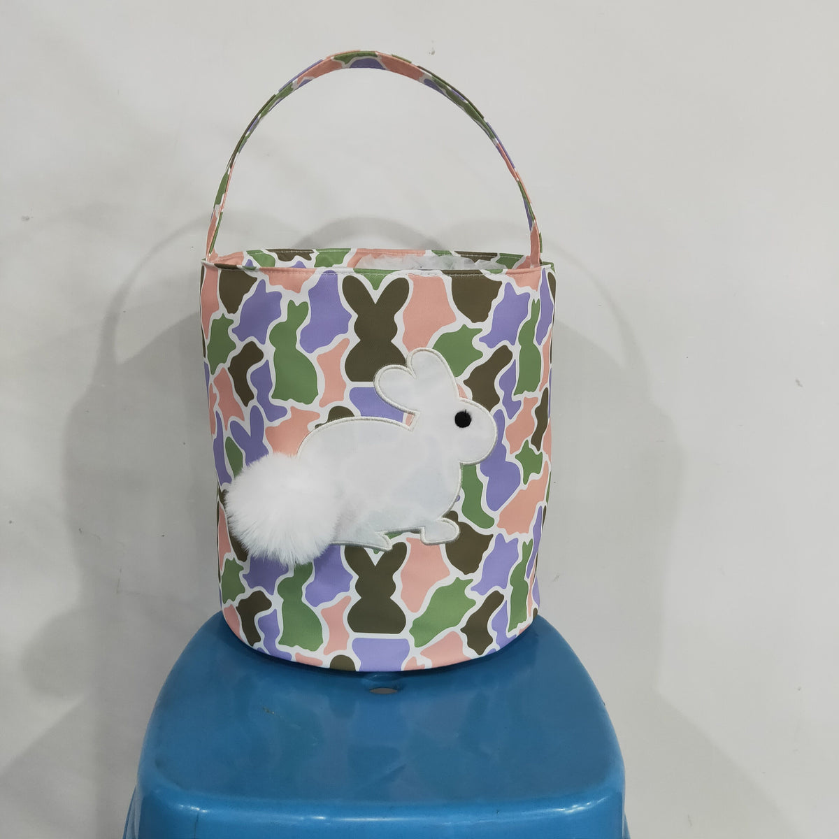 BA0467 Easter Carrot Egg Rabbit Basket Bag