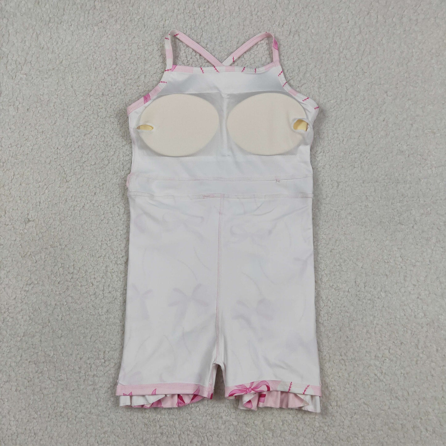 GSD2567 yoga baseball hot pink bows skorts girls dress