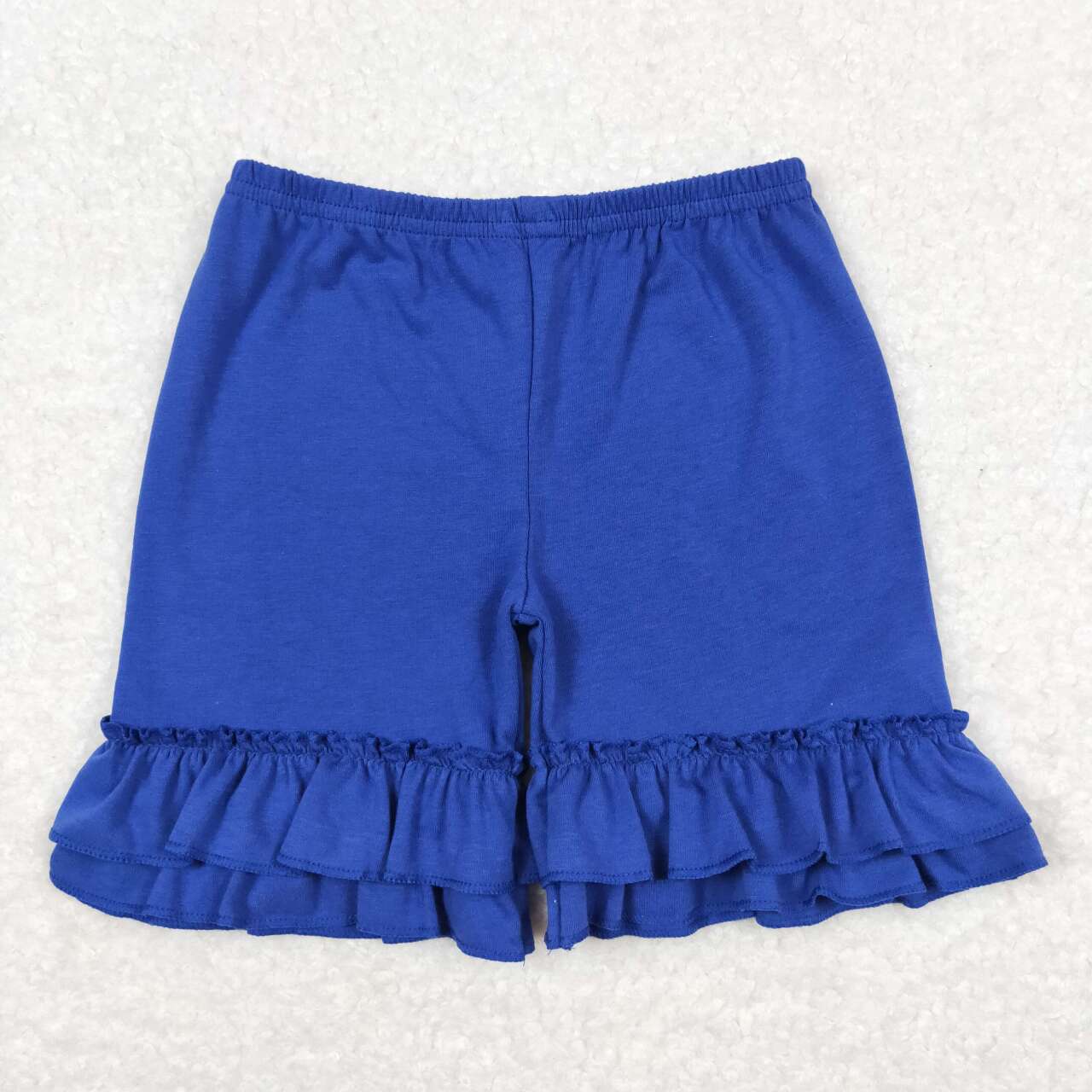 SS0179 Blue Ruffles Summer Girls Shorts