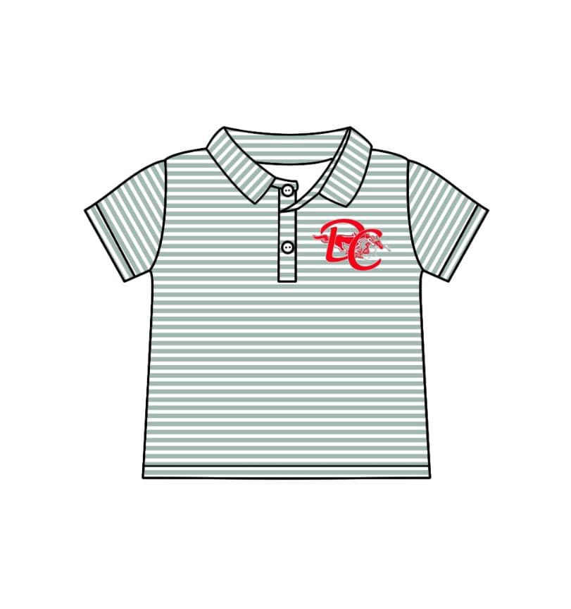 custom moq 3 football team striped short sleeve boys top