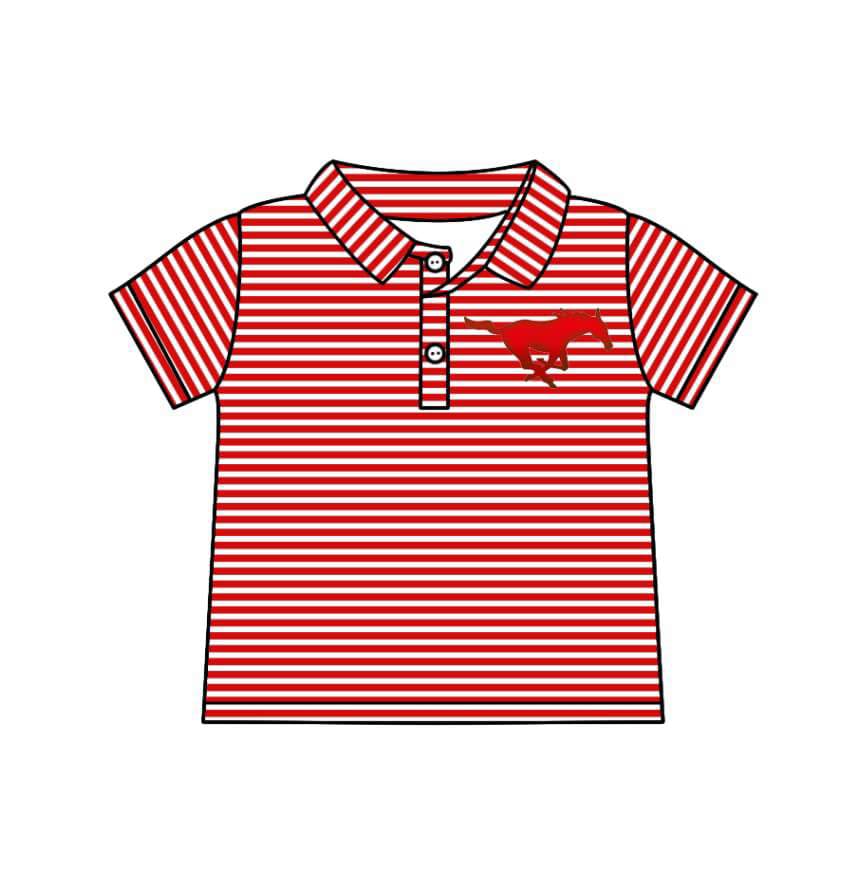custom moq 3 football team striped short sleeve boys top