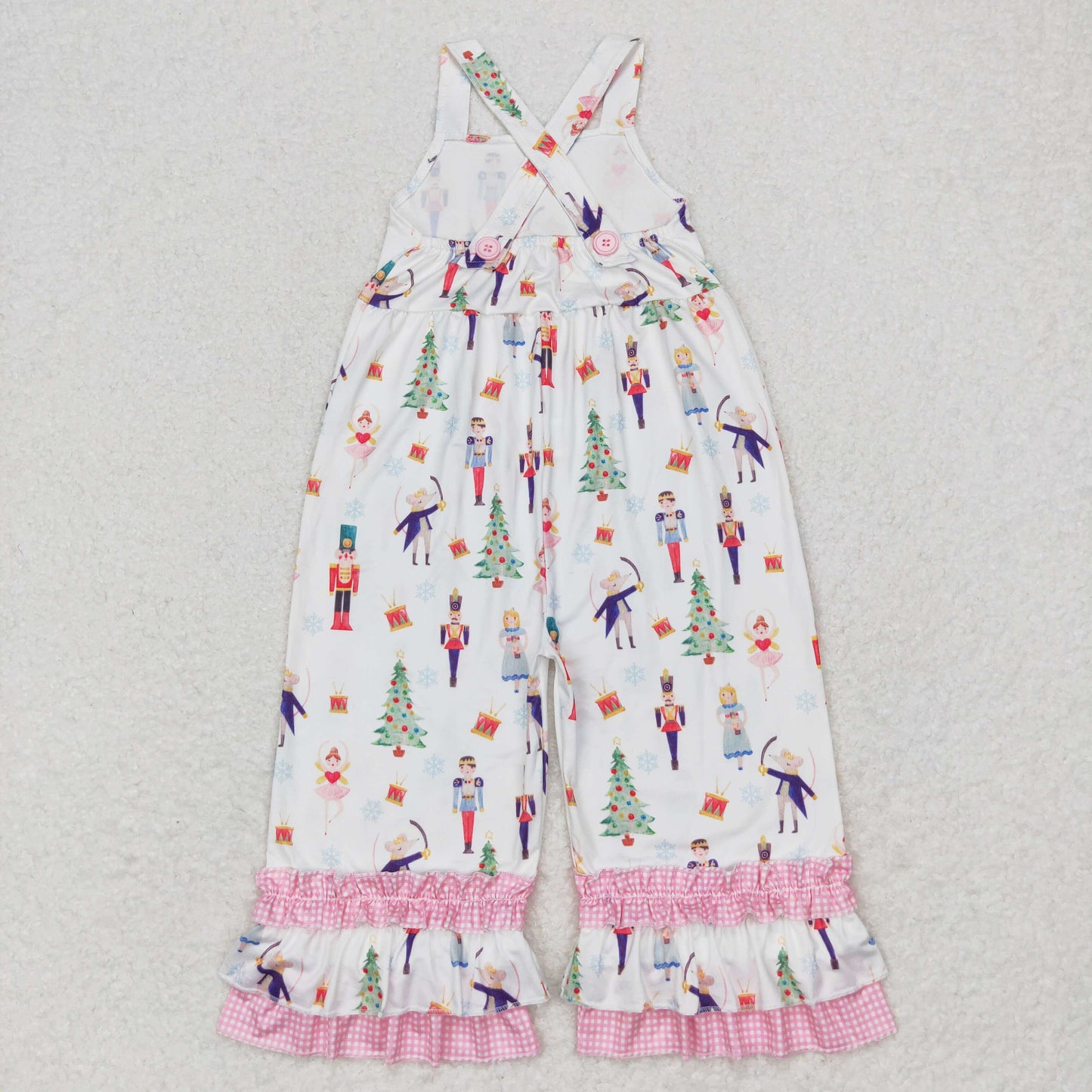 SR1931 Christmas soldier dance girl pink girls jumpsuits