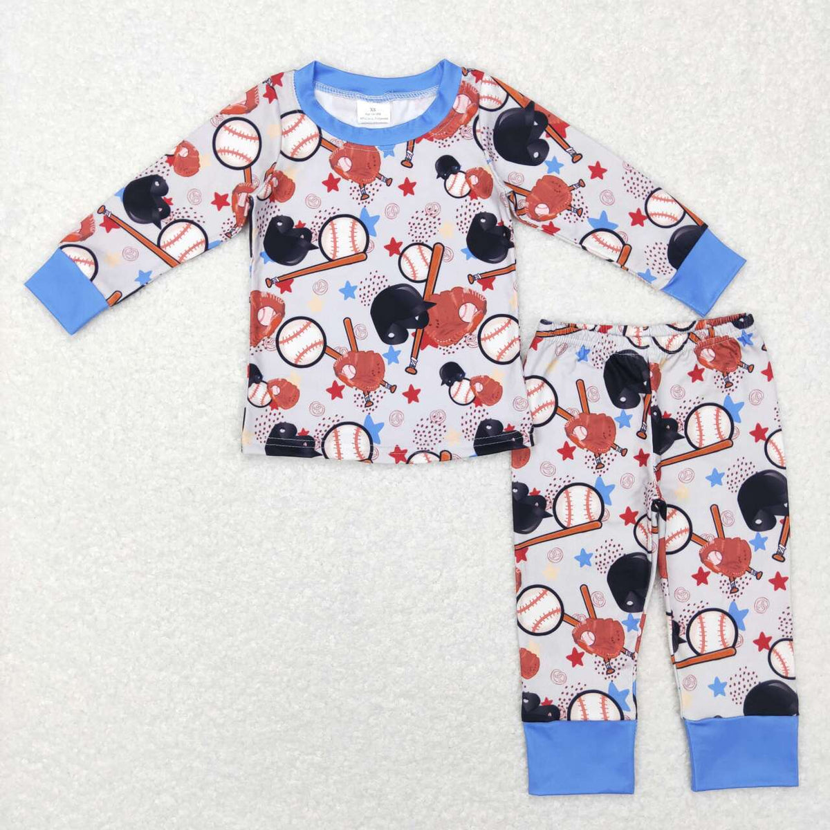 BLP0418 Play Baseball long sleeve pants boys pajamas