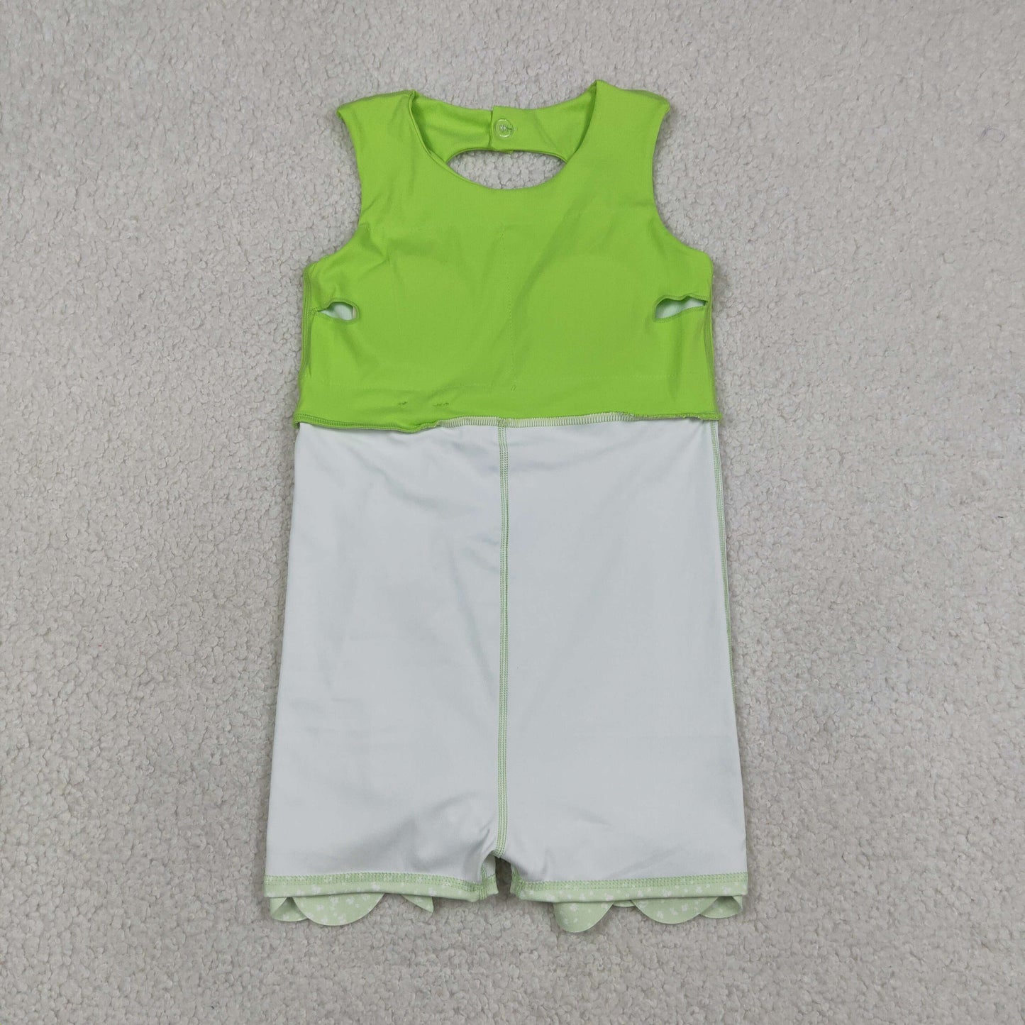 GSD3316 Yoga Solid Color Mint Green Bows Sleeveless Skorts Girls Dress