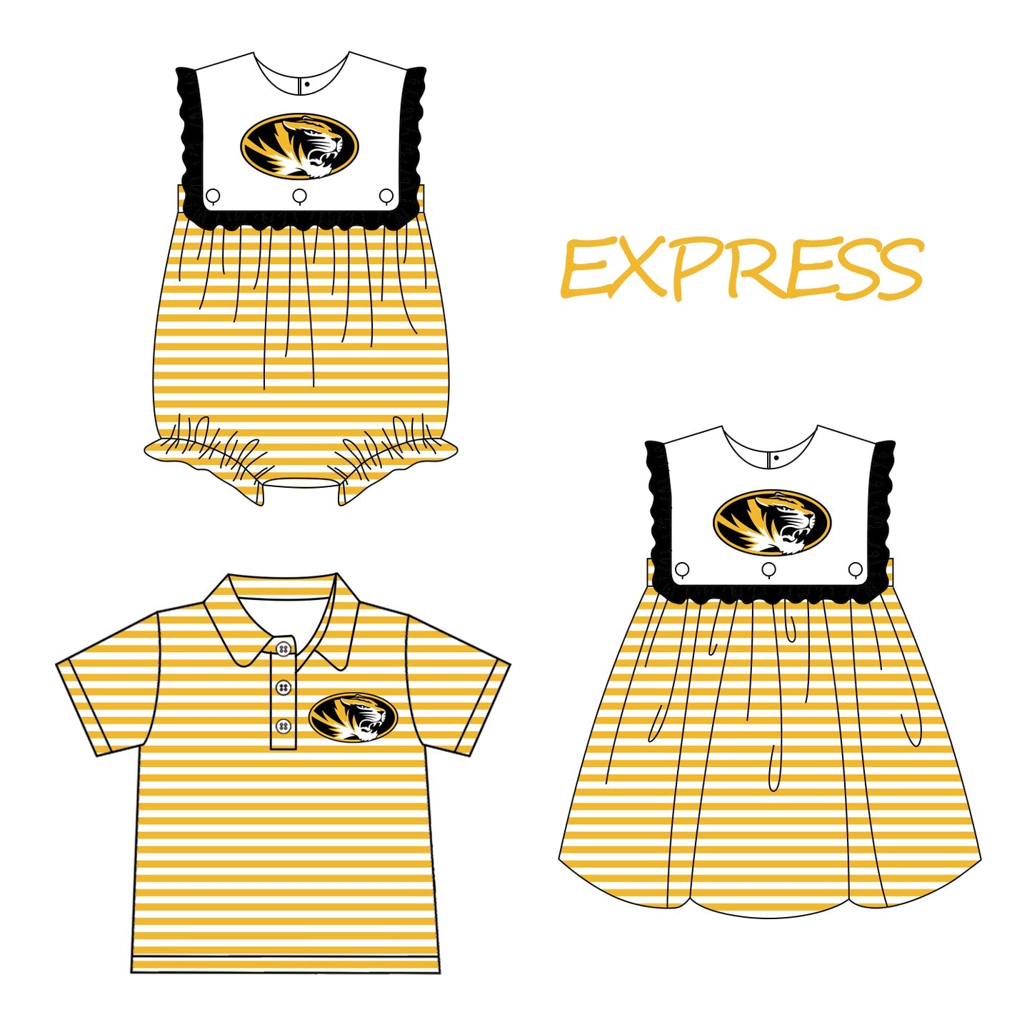 Custom Moq 3 Football Item Express Sibling Clothes