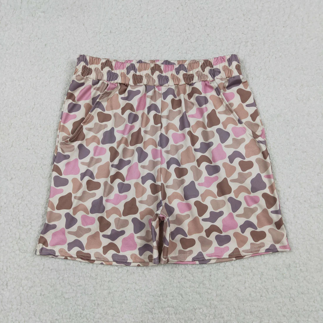 Pink Camo Mama and Me Shorts Sibling Clothes RTS