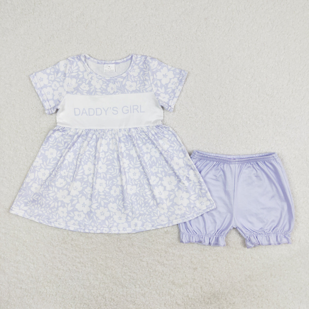 Daddy's girl purple flowers RTS sibling clothes