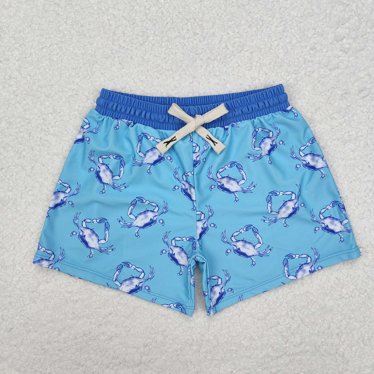 USA SHOP S0169 Boys Blue Crab Swimming Trunks