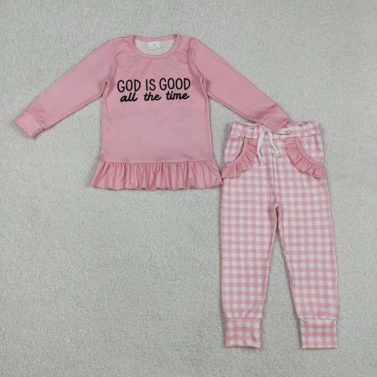 God Is Good Blue/Pink Set Sibling Clothes RTS