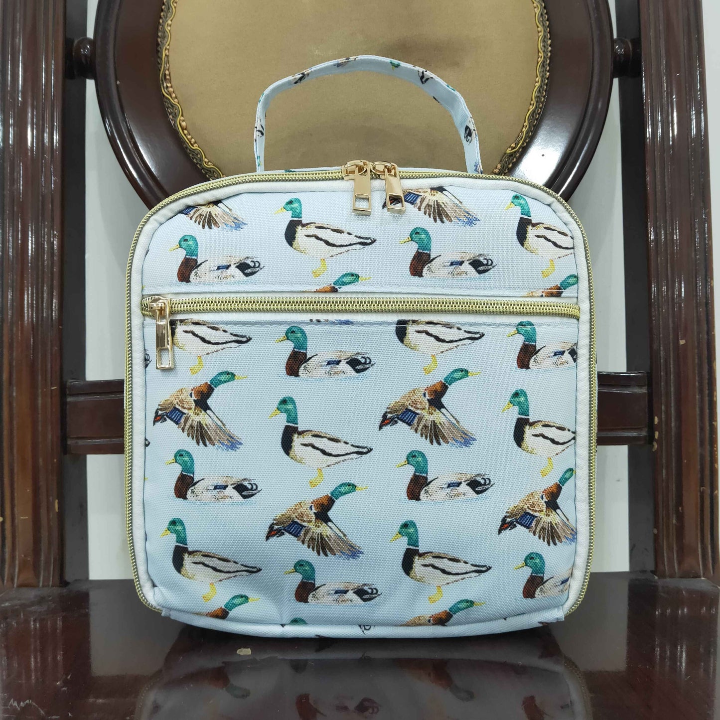 USA SHOP BA0276 hunting mallard duck blue lunchbox lunch bag