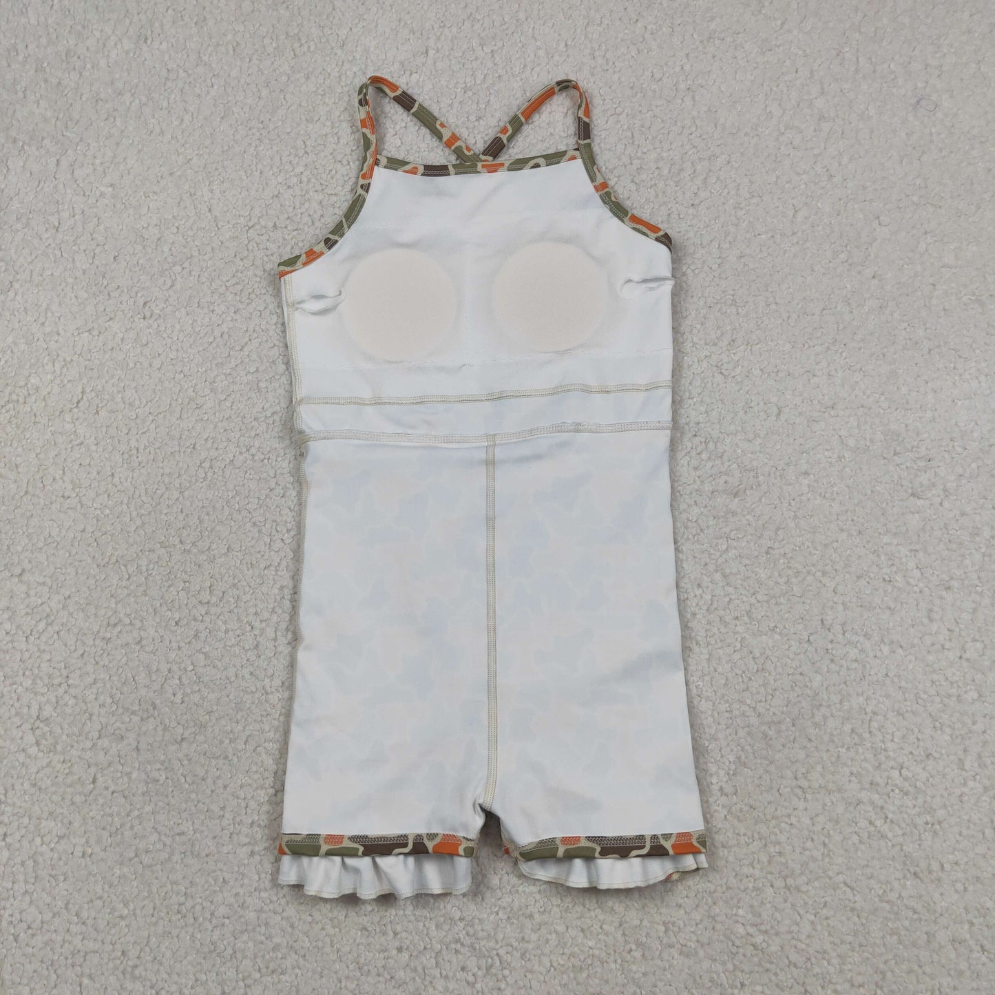 GSD3590 Yoga Football Item Camo Sleeveless Skorts Girls Dress