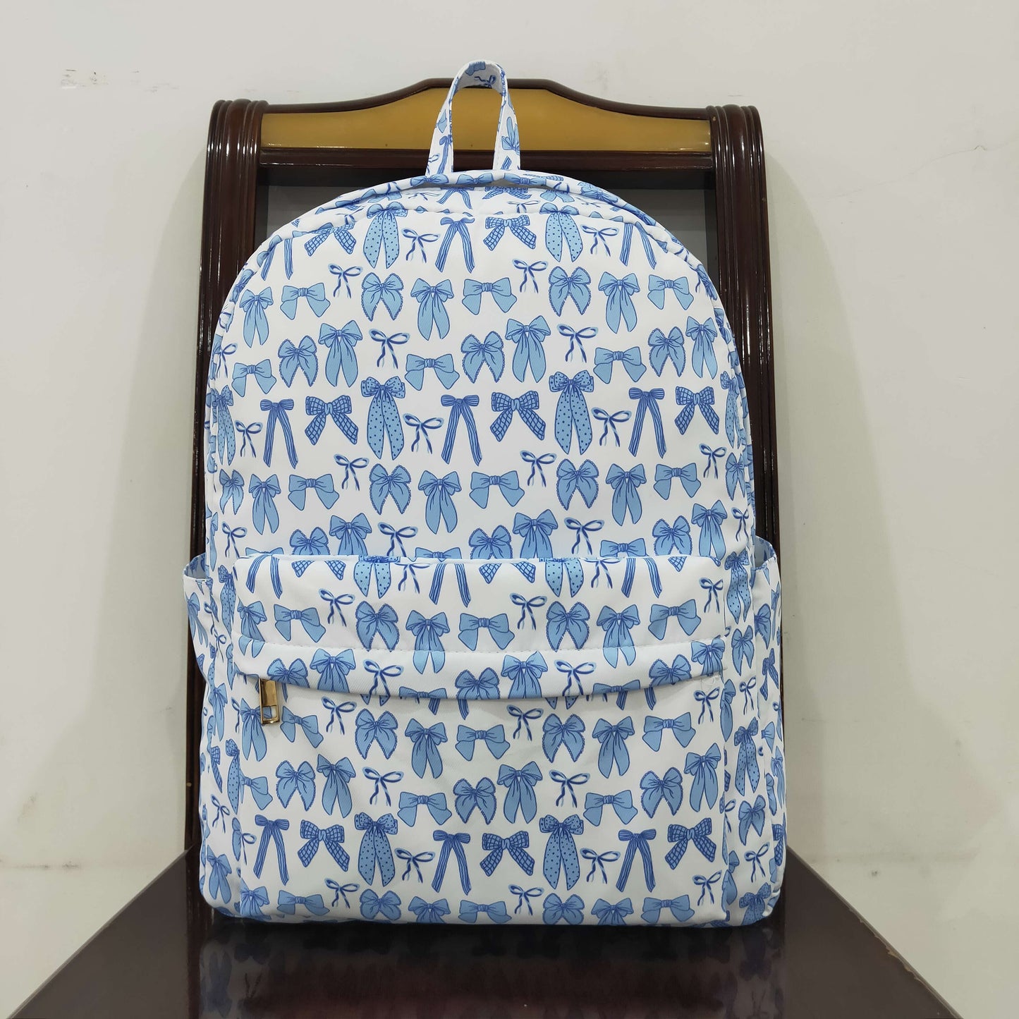 BA0322 blue bows coquette bows school bag