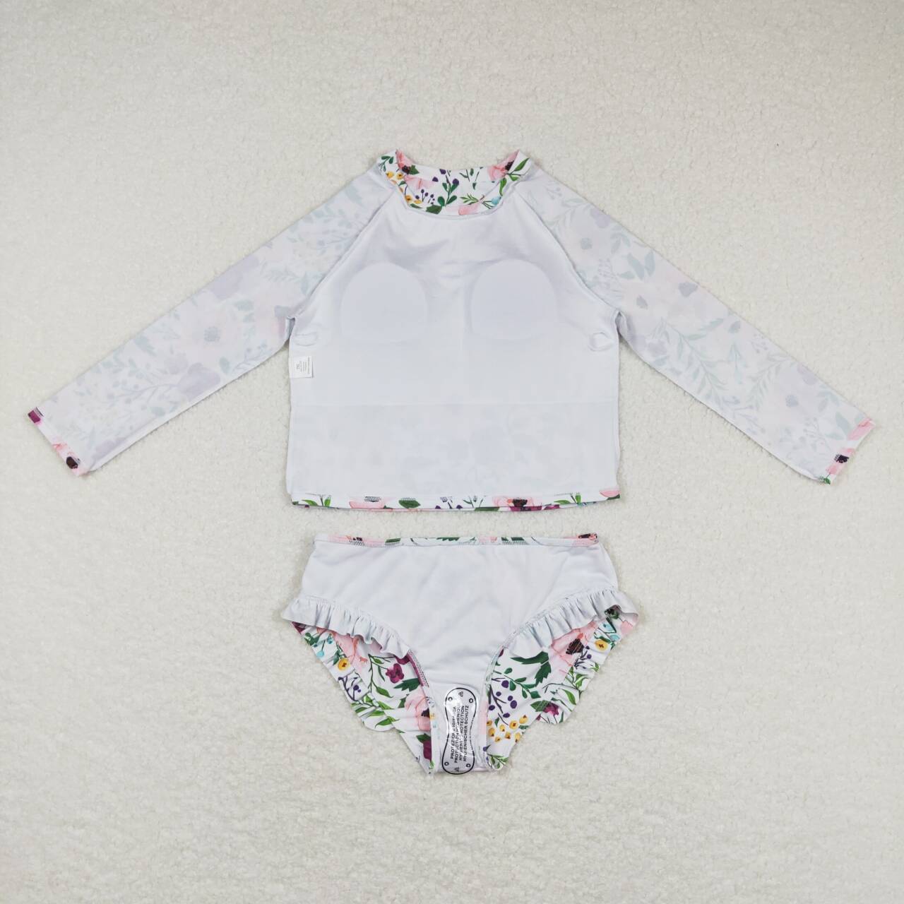 S0180 Colorful flowers Girls Bathing Suits Swimsuits