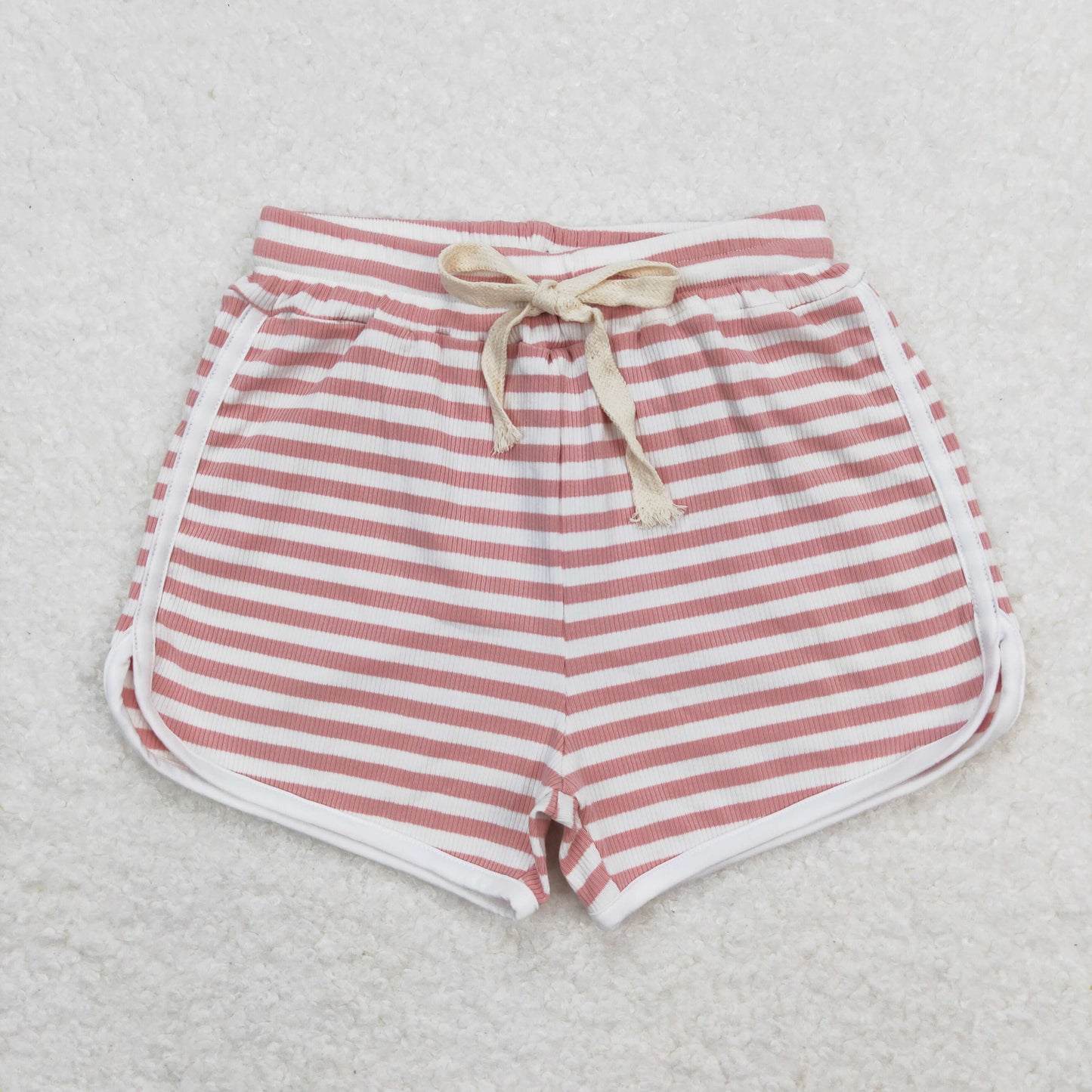 SS0327 pink striped girls shorts