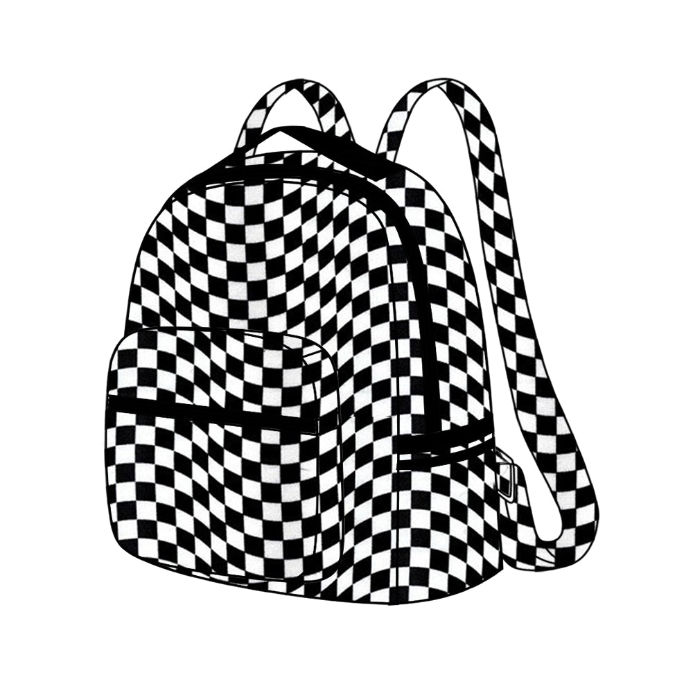 preorder BA0246 black checkered kids bag