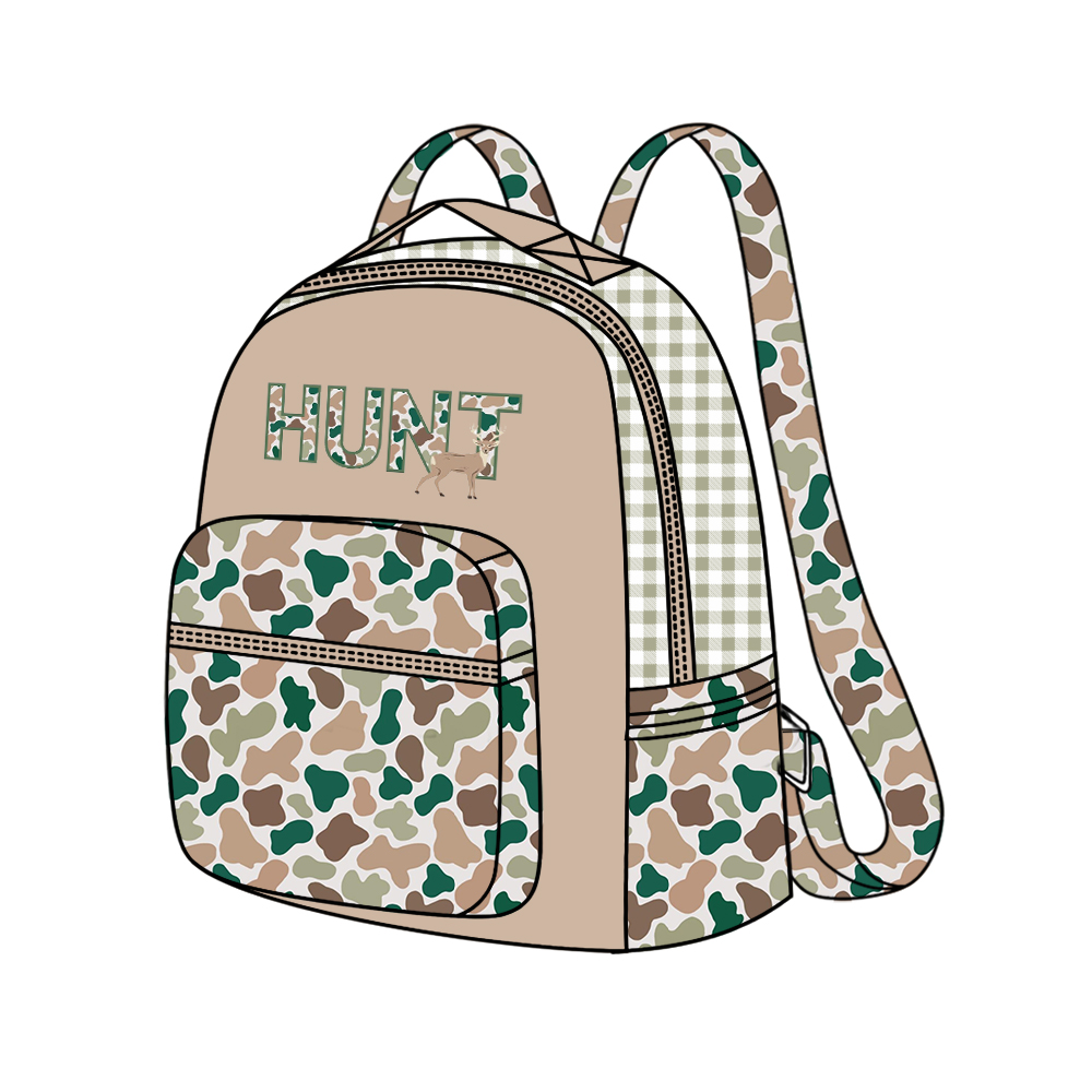 preorder BA0267 HUNT deer camo kids bag