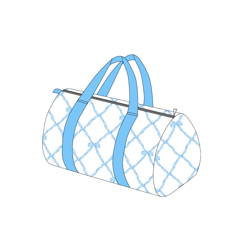 preorder BA0274 blue coquette bows sport bag