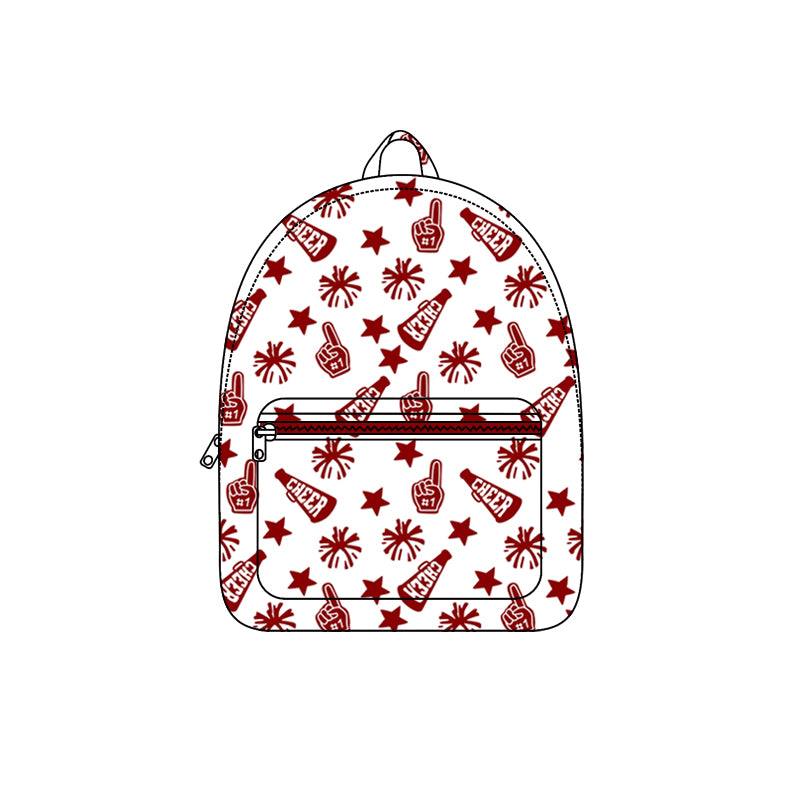 preorder BA0353 cheer star maroon bag