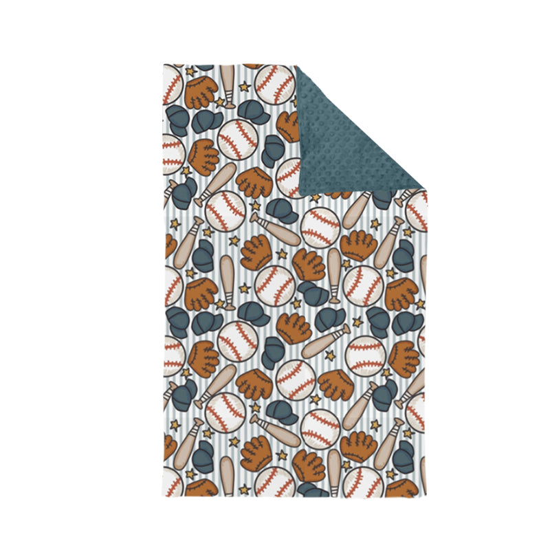 preorder BL0091 Baseball baby blanket