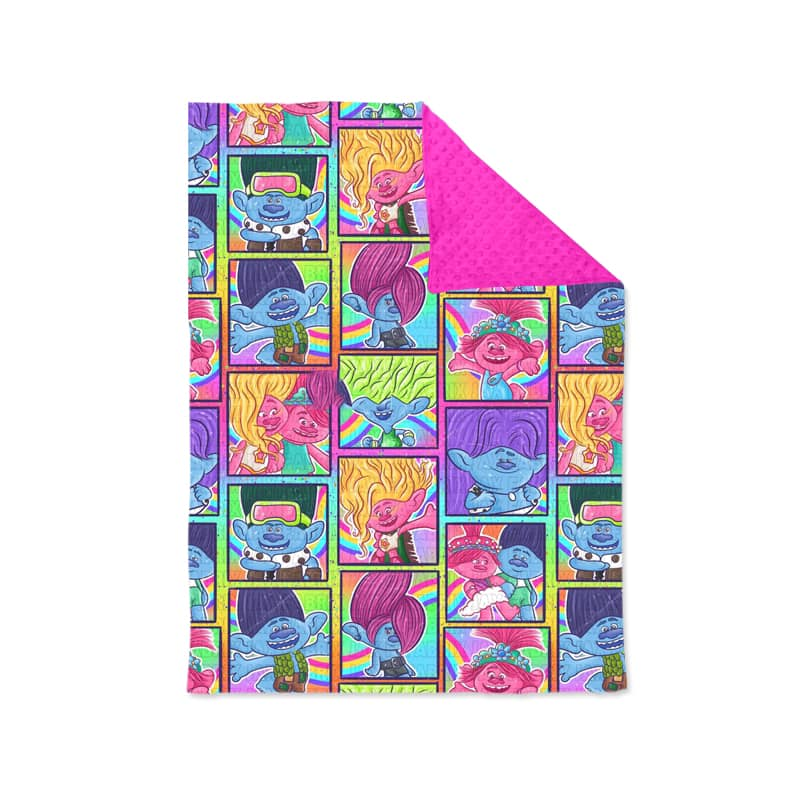 preorder BL0126 cartoon long hair baby blanket