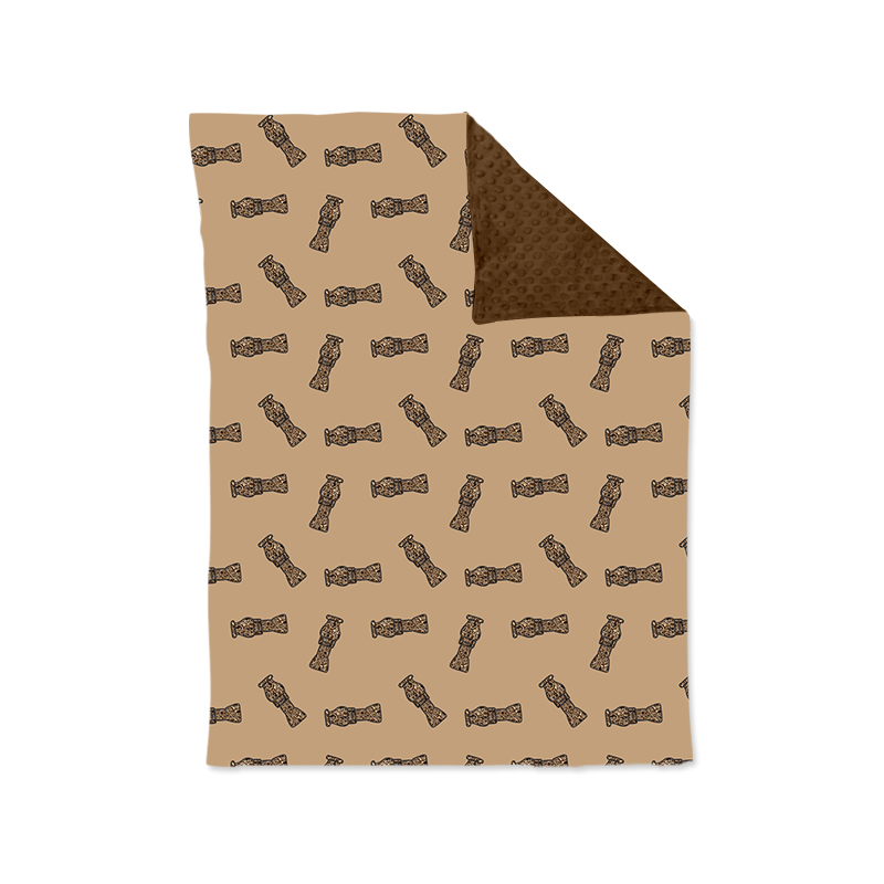 preorder BL0165 duck call brown baby blanket