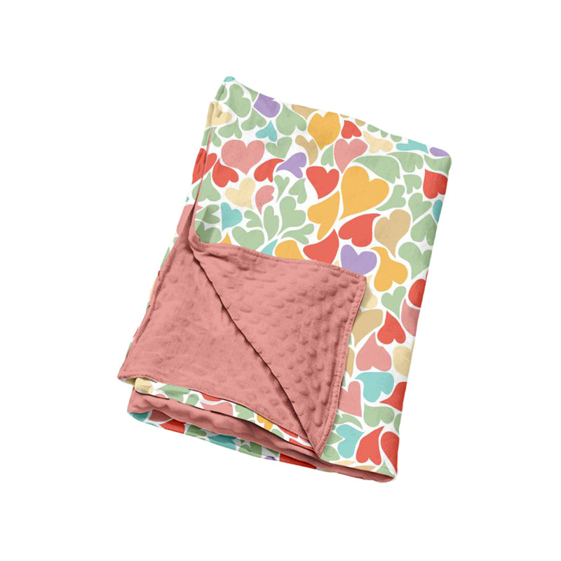 preorder BL0291 Valentine's Day Heart Baby Blanket
