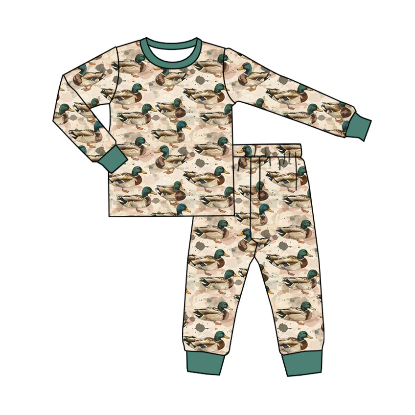 preorder BLP0683 mallard long sleeve pants boys pajamas